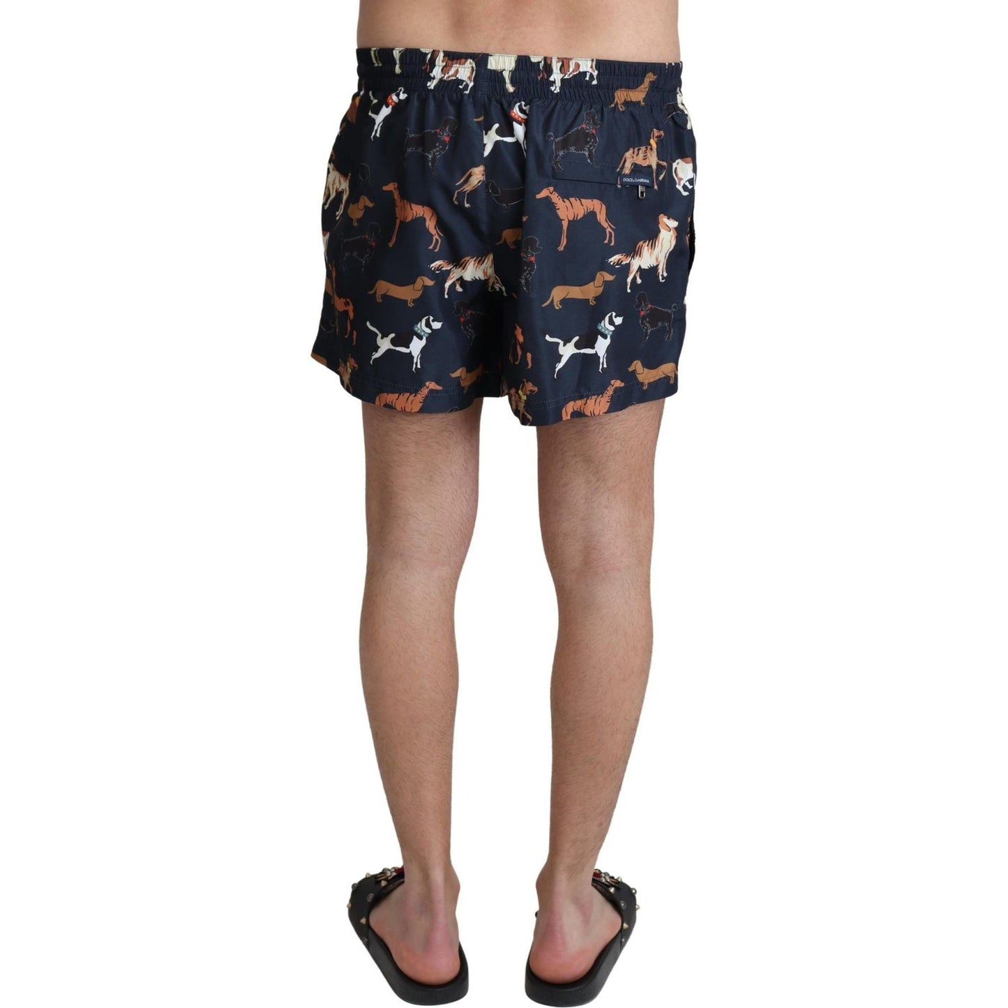 Dolce & Gabbana Elegant Navy Blue Swimming Trunks Dolce & Gabbana