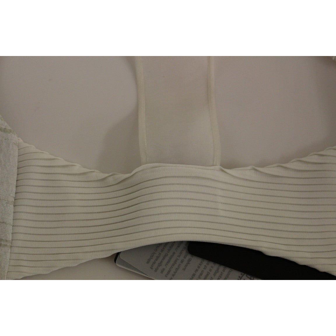 Arzu Kaprol White Lashes Open Back Vest Jacket