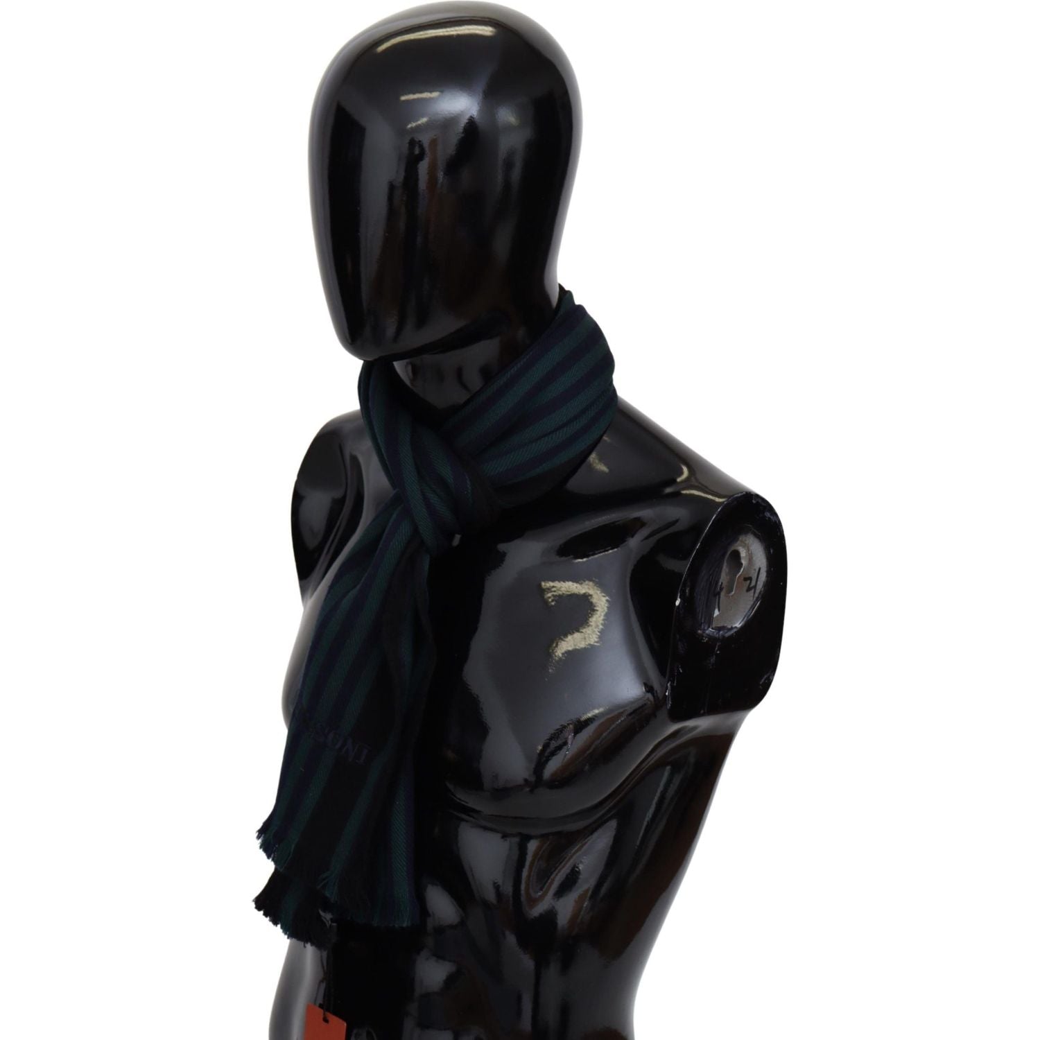 وشاح صوف أنيق متعدد الألوان مع هامش من Missoni