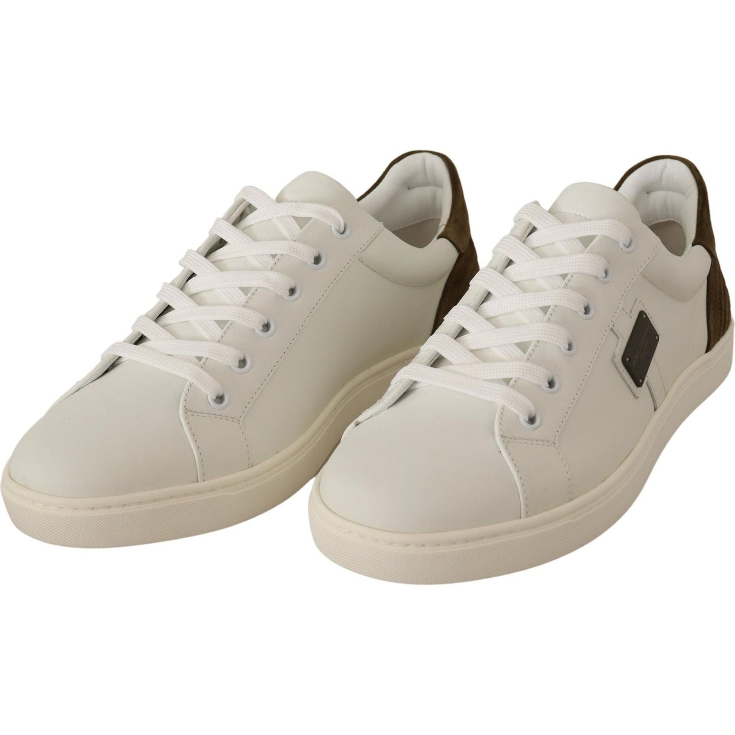 Dolce & Gabbana Chic White Leather Sneakers for Men Dolce & Gabbana