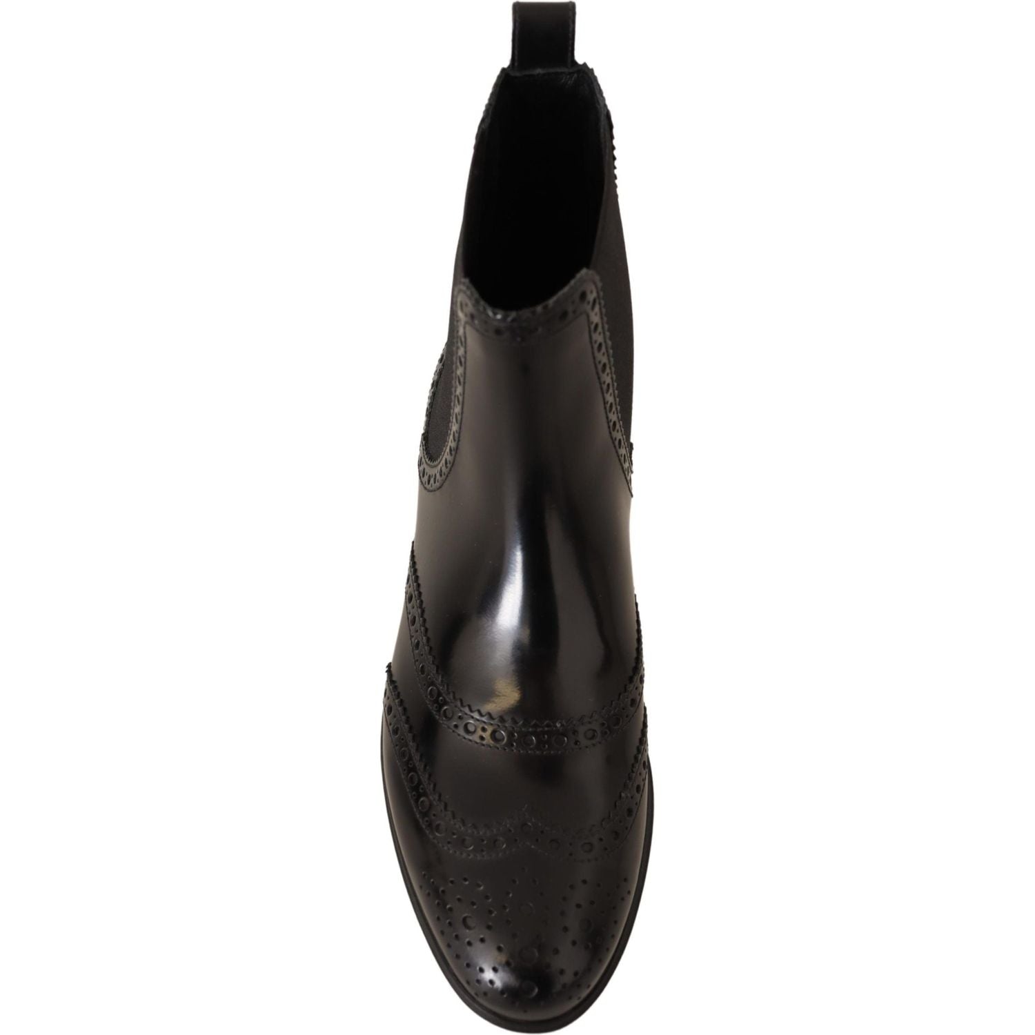 حذاء أكسفورد أنيق أسود اللون من دولتشي آند غابانا