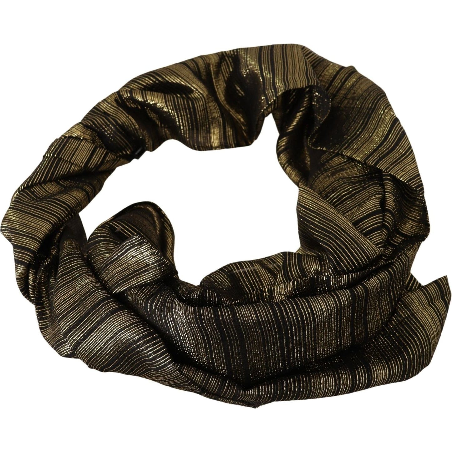 Dolce & Gabbana Elegant Gold Silk Blend Scarf Dolce & Gabbana