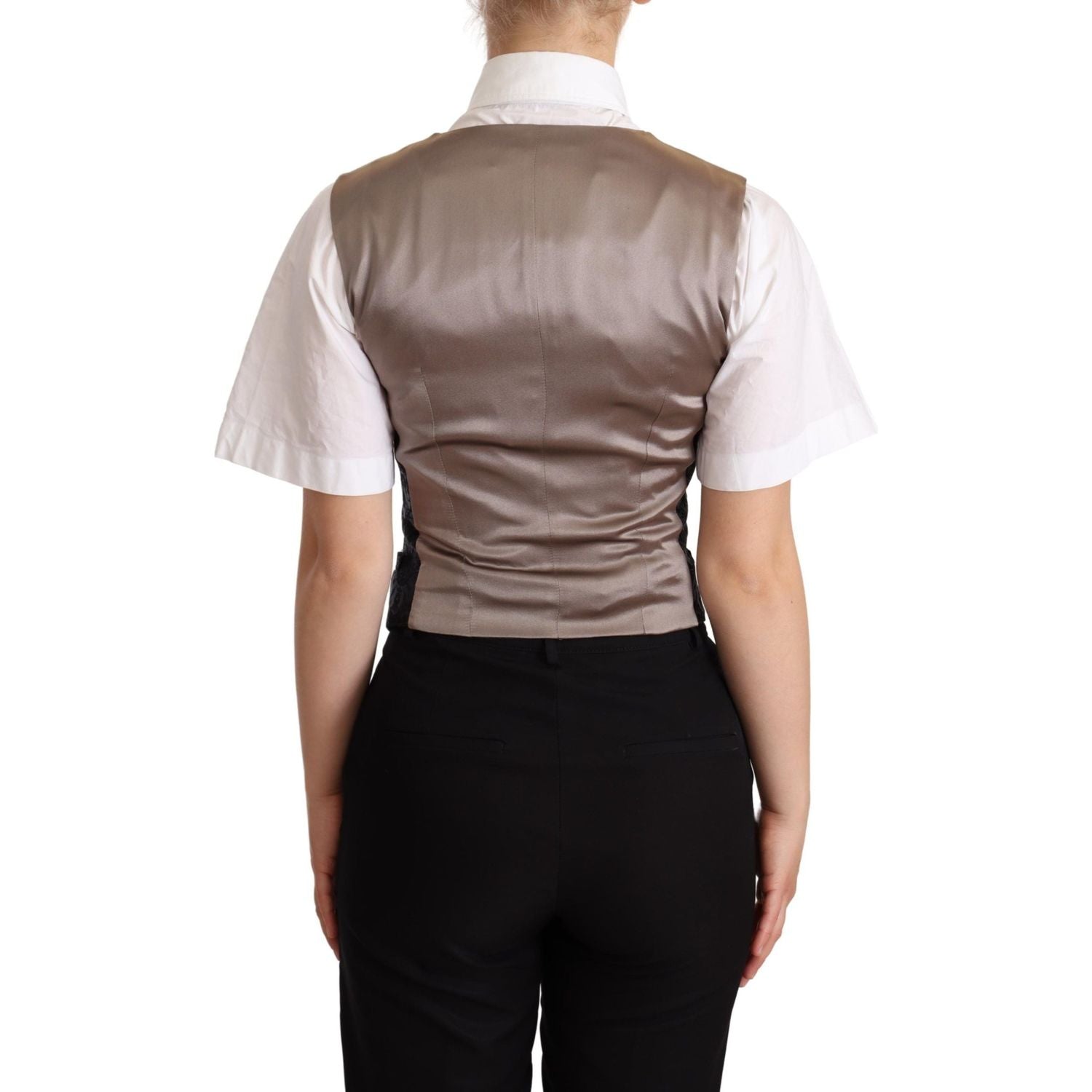 سترة دولتشي آند غابانا الساحرة المصنوعة من قماش الجاكار المزهر