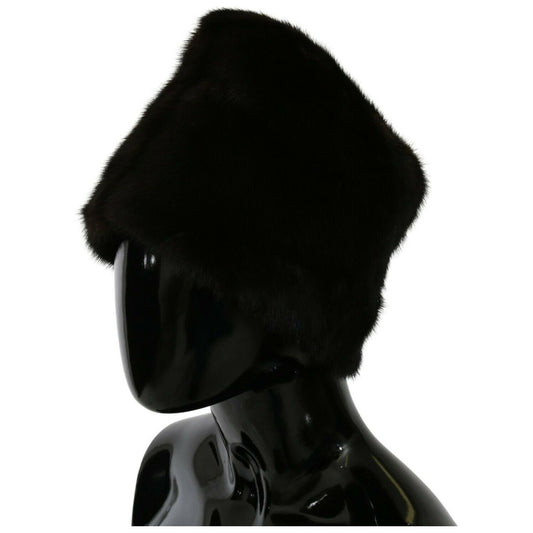 Dolce & Gabbana Elegant Black Silk Beanie - Chic Autumn/Winter Accessory Dolce & Gabbana