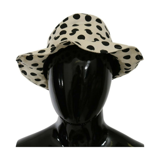 Dolce & Gabbana Chic Black Polka Dot Trilby Hat Dolce & Gabbana