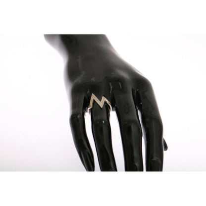 Nialaya Silver Authentic Womens Clear Ring Ring