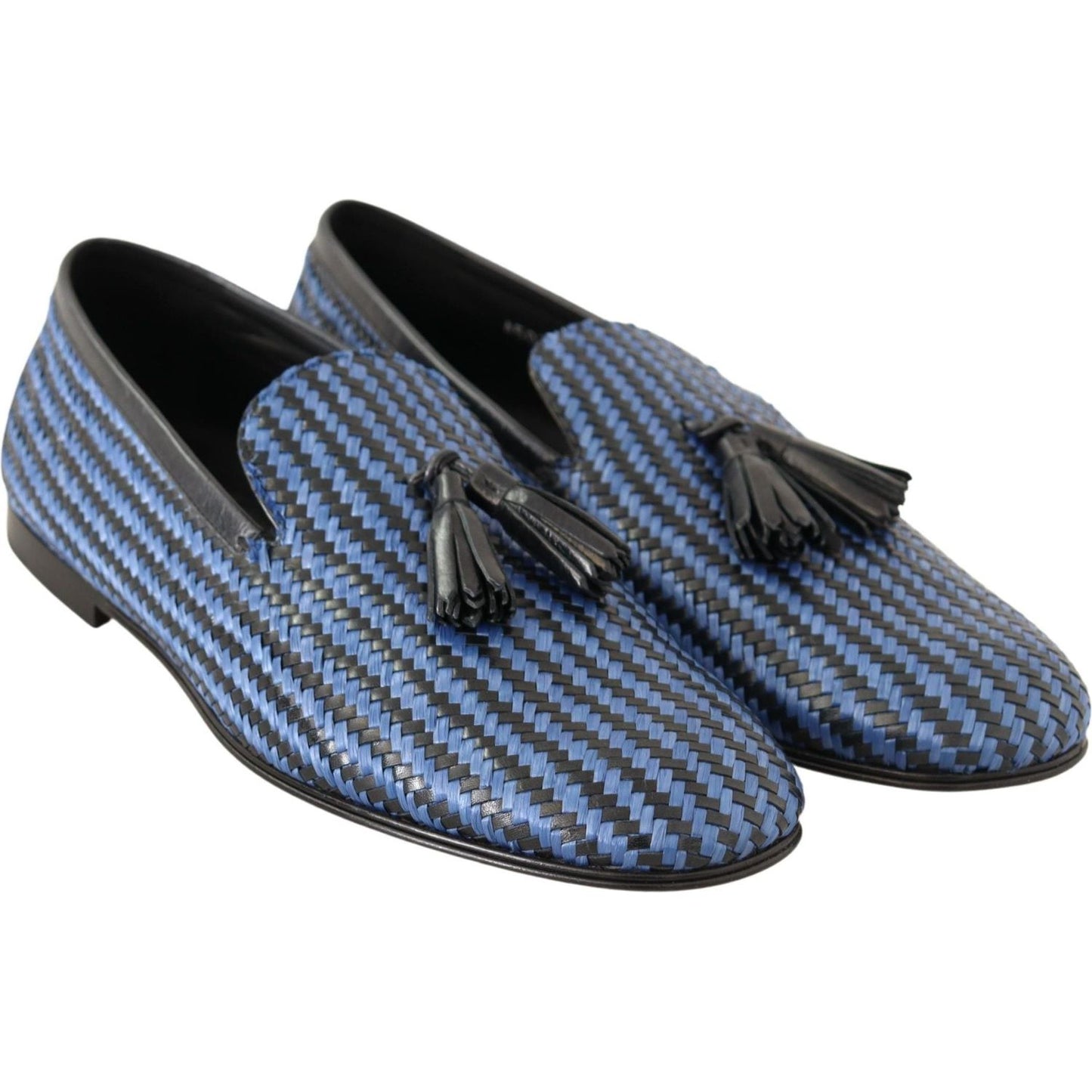 Dolce & Gabbana Elegant Woven Leather Loafers Dolce & Gabbana