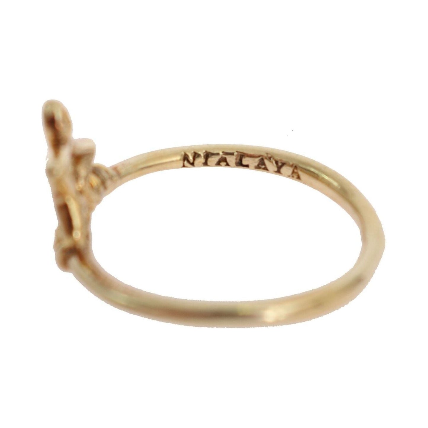 Nialaya Elegant Gold-Plated Sterling Silver Ring Ring Nialaya