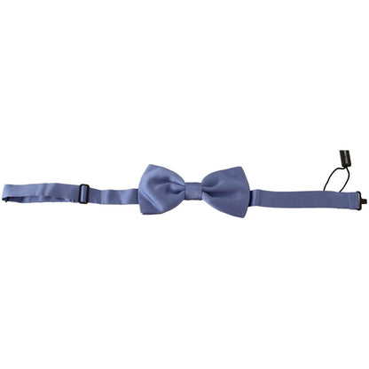 Dolce & Gabbana Purple 100% Silk Adjustable Neck Papillon Bow Tie Dolce & Gabbana