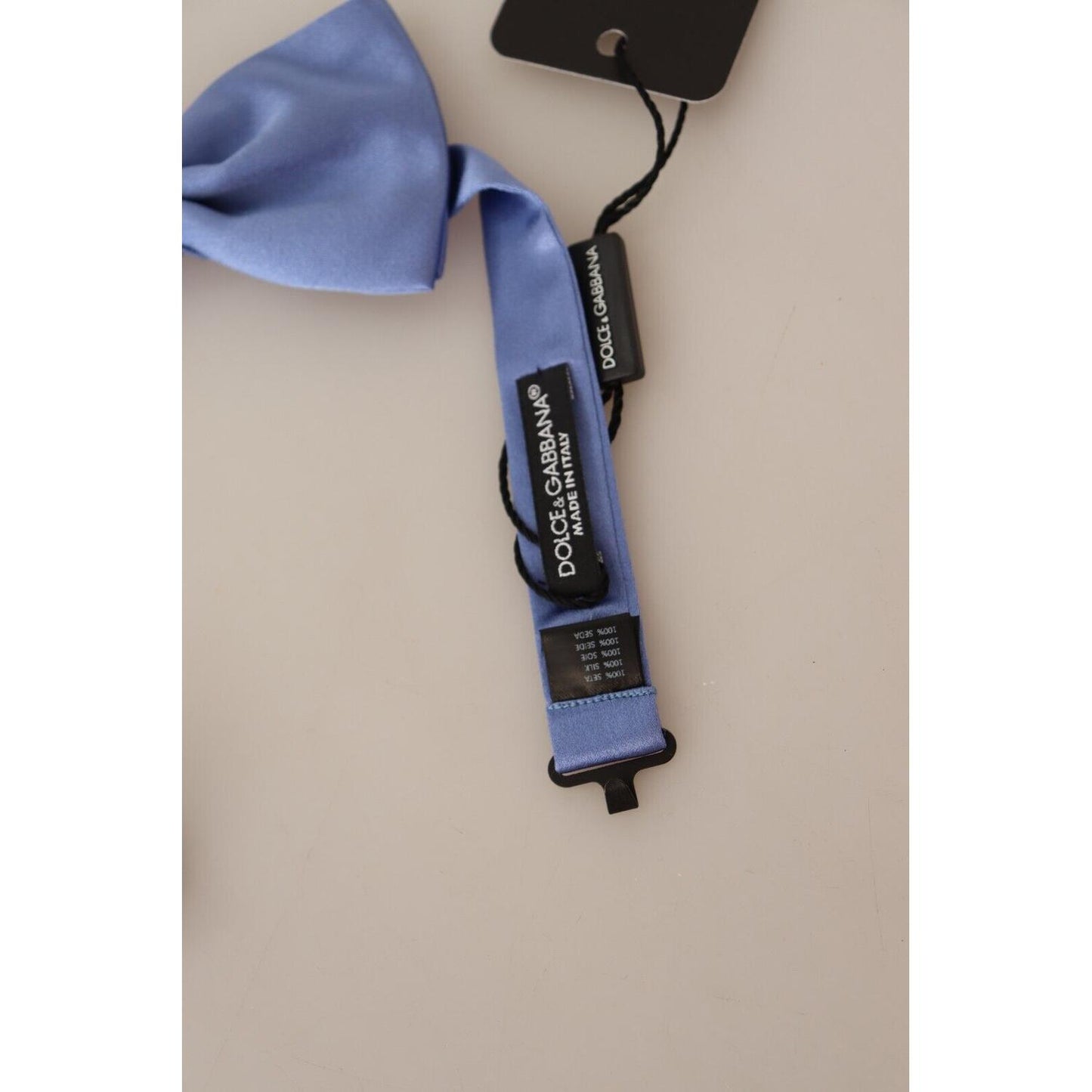 Dolce & Gabbana Purple 100% Silk Adjustable Neck Papillon Bow Tie Dolce & Gabbana