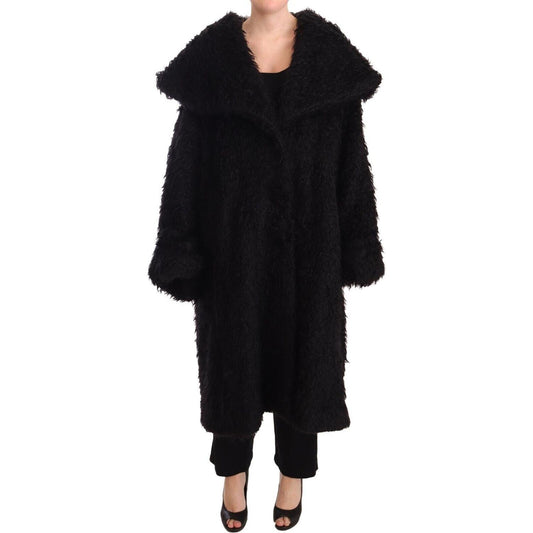 Dolce & Gabbana Sleek Runway Fur Cape Trench Jacket Dolce & Gabbana