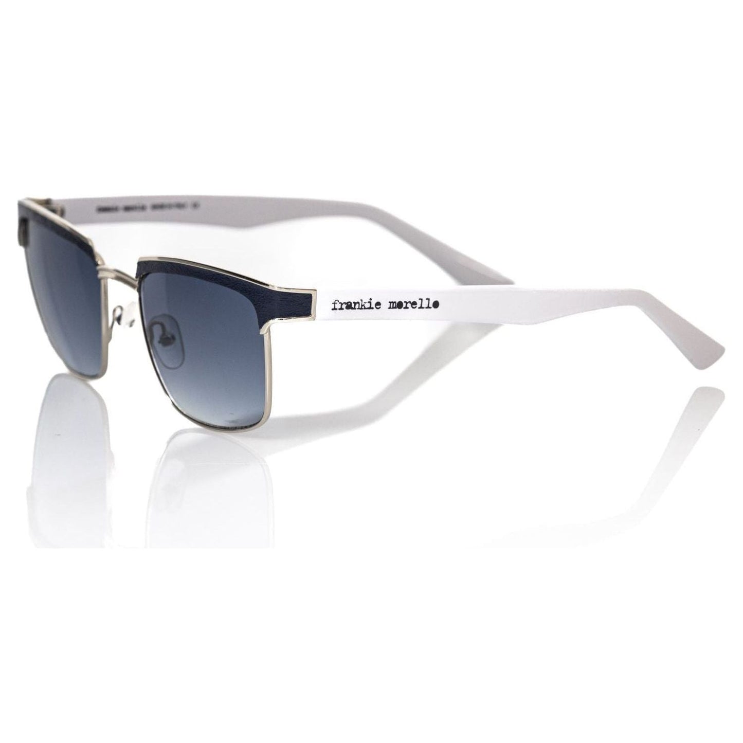 Frankie Morello Black Metallic Men Sunglass Frankie Morello