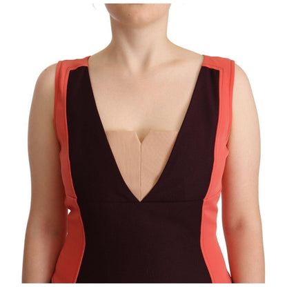 CO|TE Multicolor Polyester Sleeveless Sheath Knee Length Dress