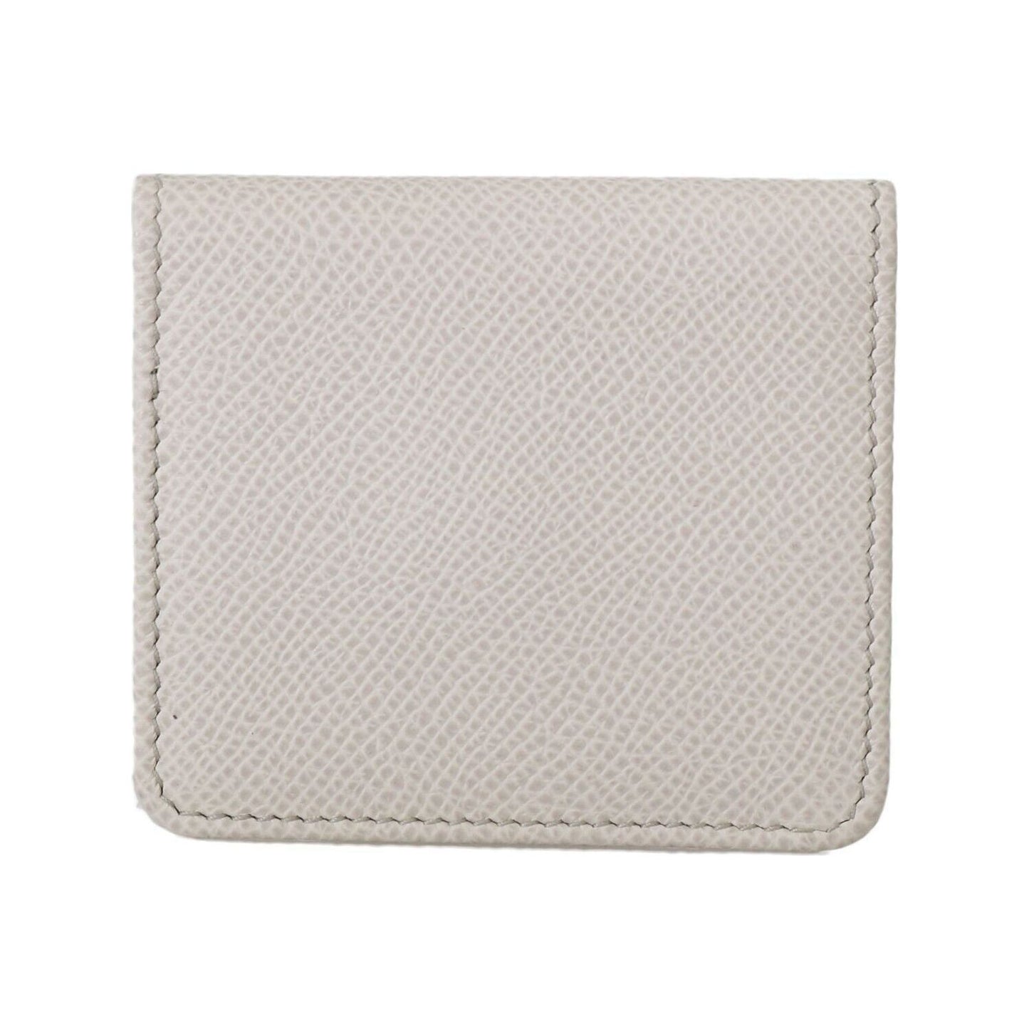 Dolce & Gabbana Chic White Leather Condom Case Wallet Dolce & Gabbana