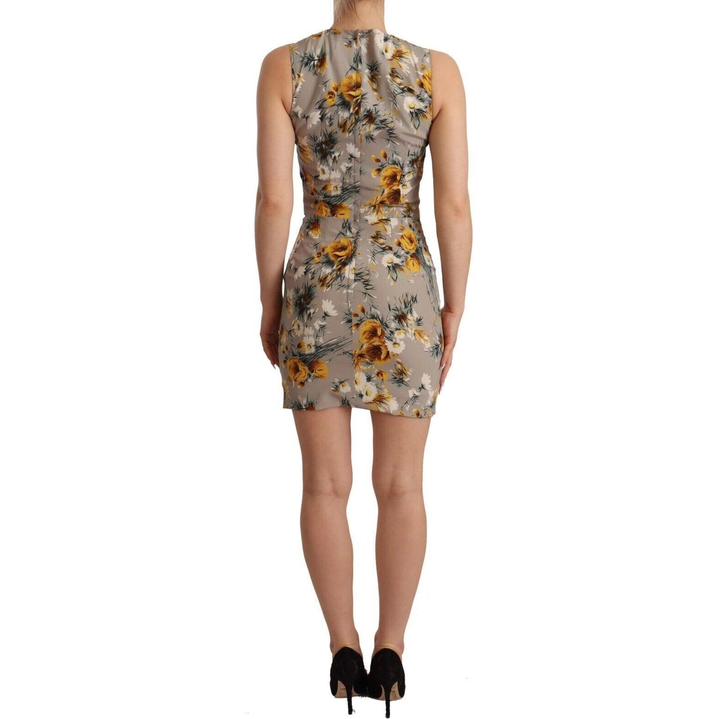 Dolce & Gabbana Elegant Floral Sheath Mini Dress Dolce & Gabbana