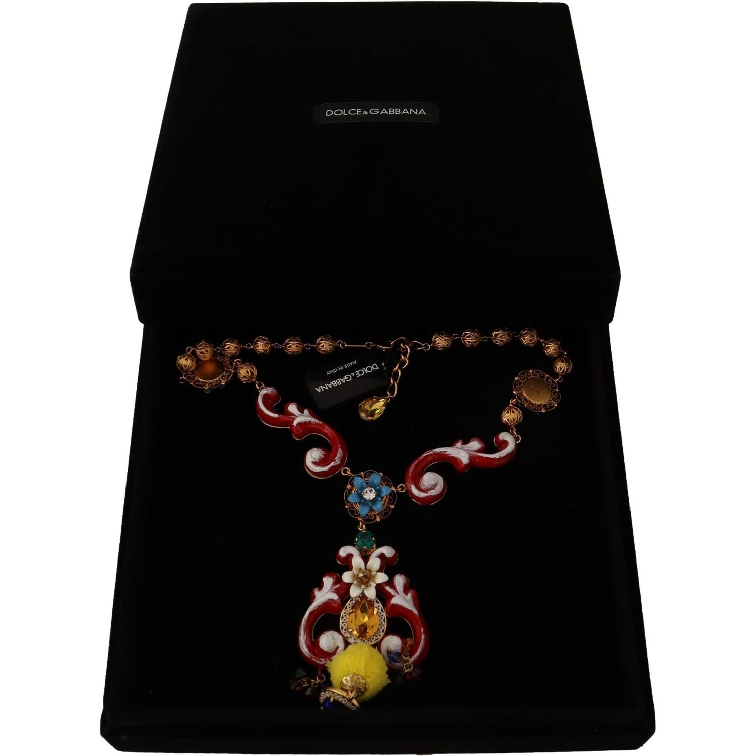 Dolce & Gabbana Multicolor Crystal Statement Necklace