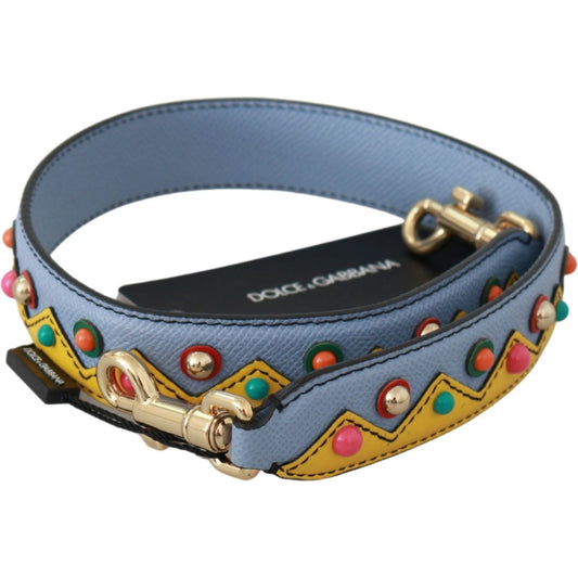 Dolce & Gabbana Multicolor Leather Shoulder Strap Accessory Dolce & Gabbana