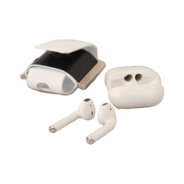 Dolce & Gabbana Chic Leather Airpods Case in Monochrome