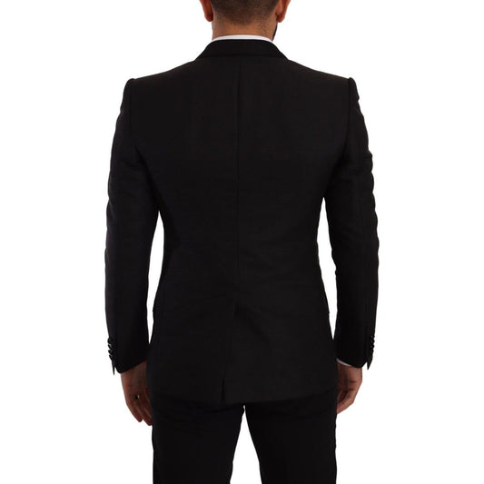 Dolce & Gabbana Sicilia Slim Fit Black Suit Ensemble Dolce & Gabbana