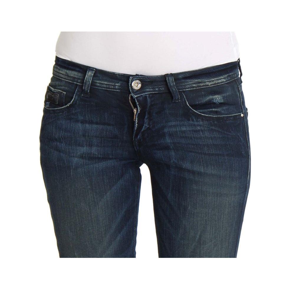 Costume National Blue Wash Cotton Slim Fit Skinny Jeans
