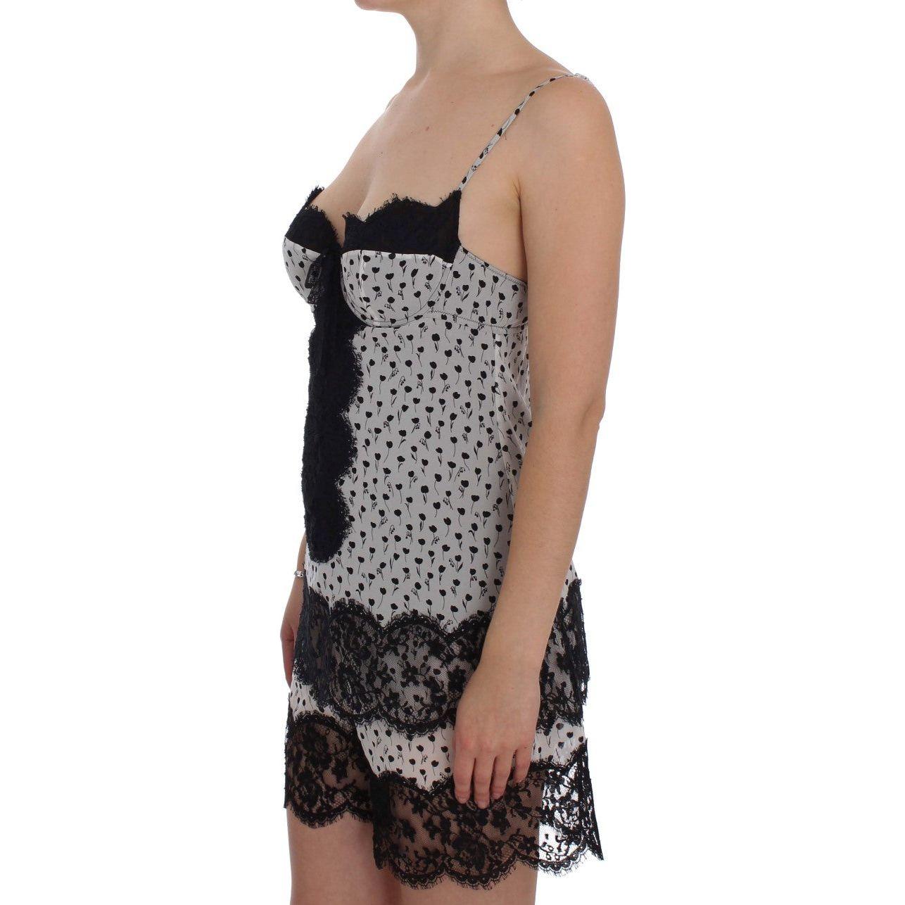 قميص من الحرير الدانتيلي الأنيق من دولتشي آند غابانا