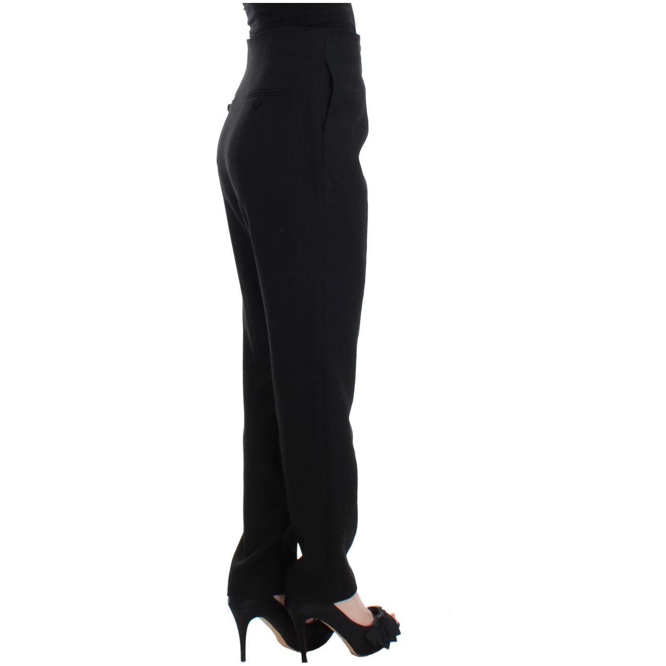 KAALE SUKTAE Elegant High-Waist Black Pants Jeans & Pants KAALE SUKTAE