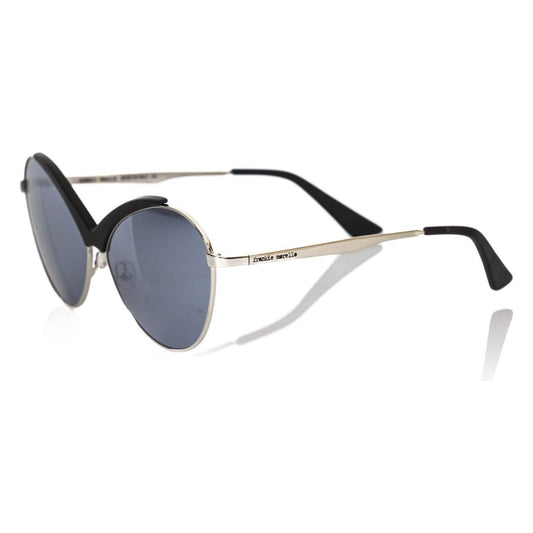 Frankie Morello Black Metallic Women Sunglass Frankie Morello