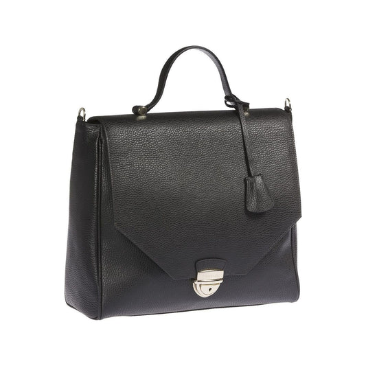 Trussardi Black Leather Women Handbag Trussardi