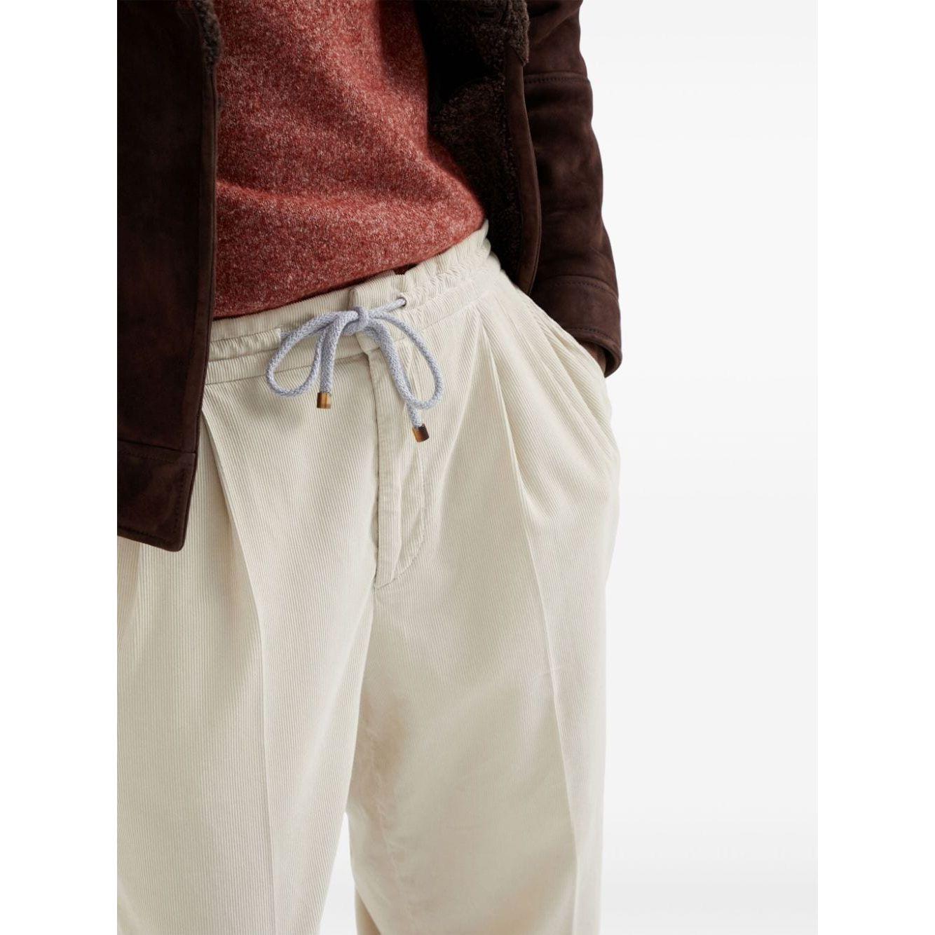 Brunello Cucinelli Trousers White Trousers Brunello Cucinelli