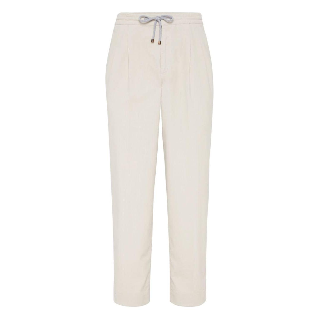 Brunello Cucinelli Trousers White Trousers Brunello Cucinelli