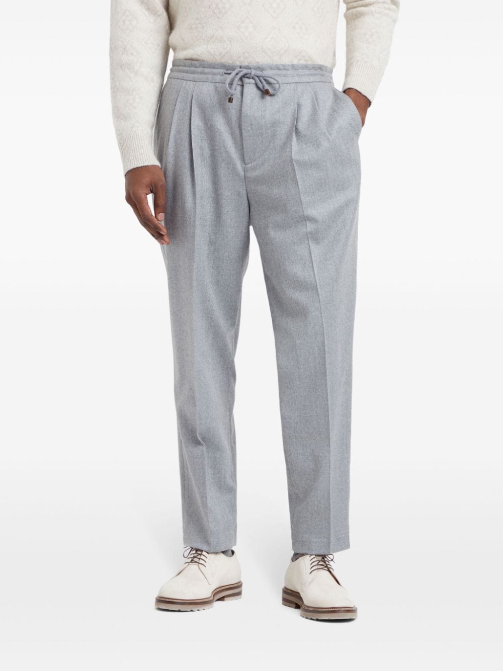 Brunello Cucinelli Trousers Light Grey Trousers Brunello Cucinelli