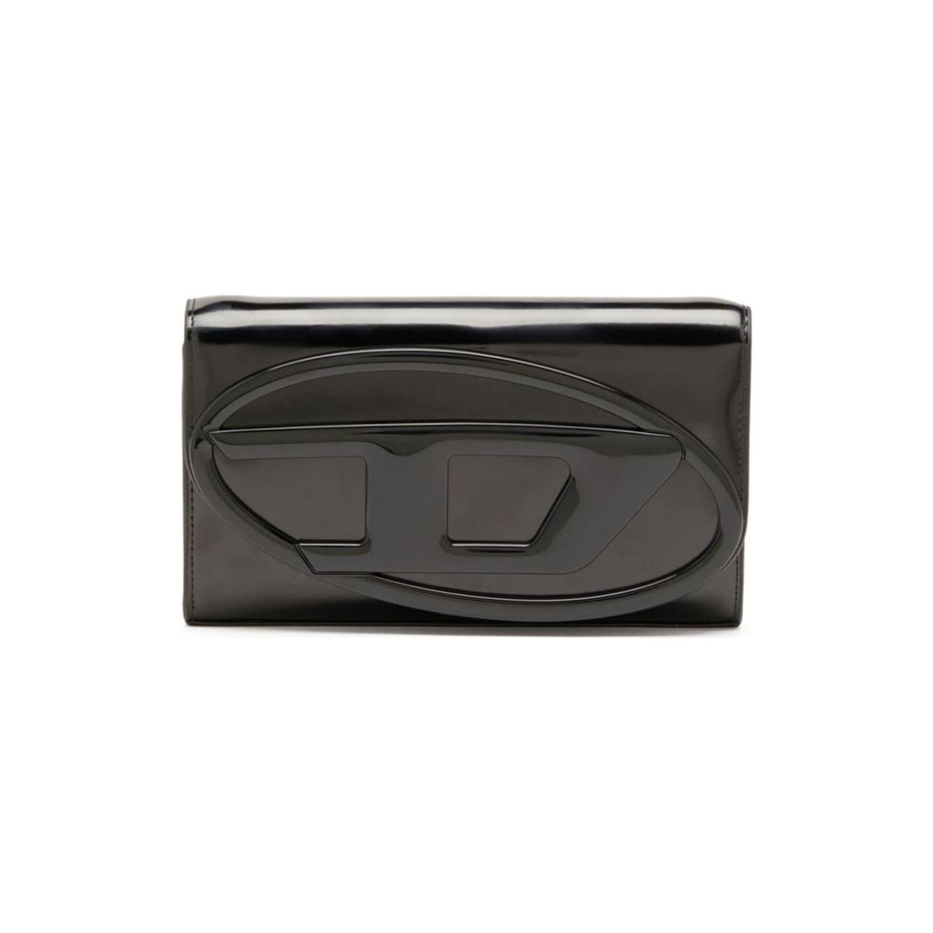 Diesel black calf leather Bag Clutches Diesel