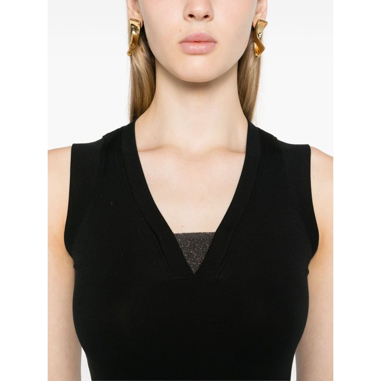 Brunello Cucinelli Top Black Topwear Brunello Cucinelli