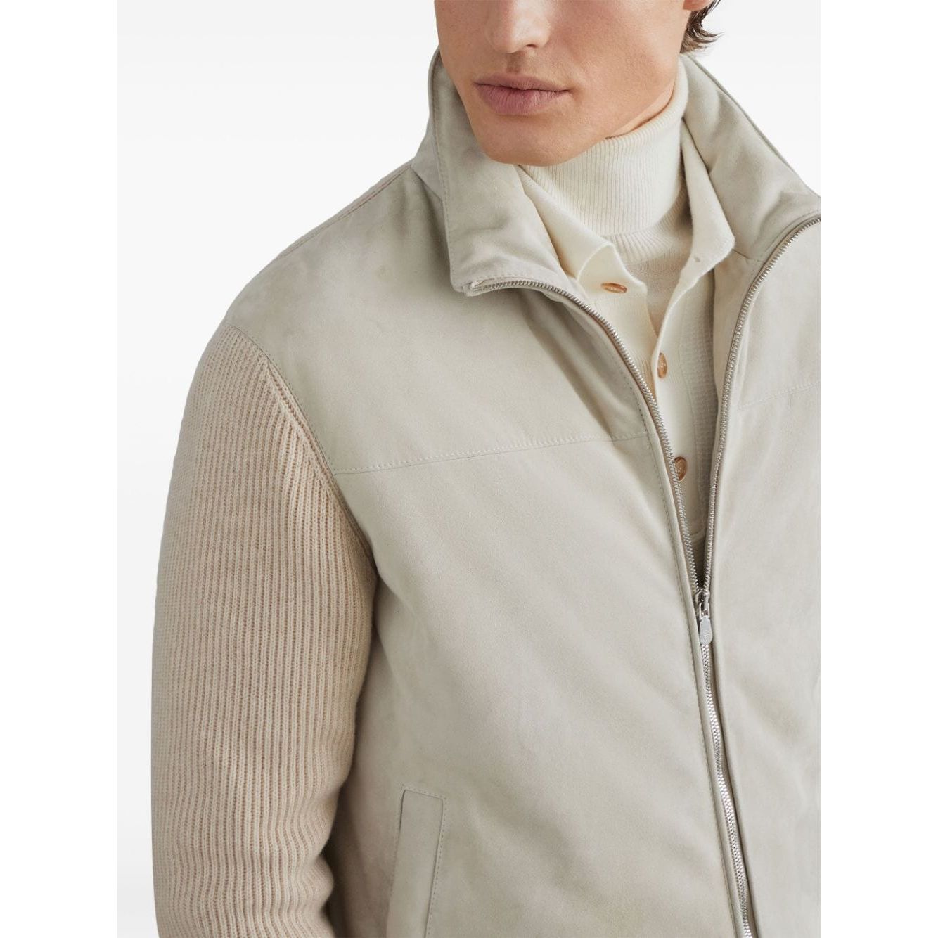 Brunello Cucinelli Coats White Jackets Brunello Cucinelli