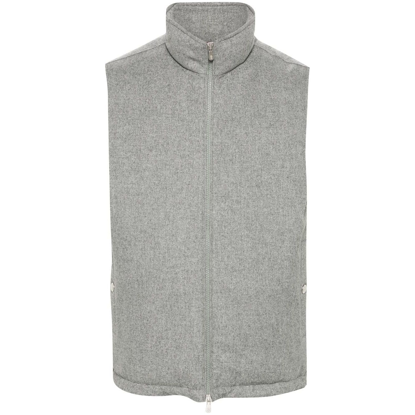 Brunello Cucinelli Jackets Light Grey Vests Brunello Cucinelli