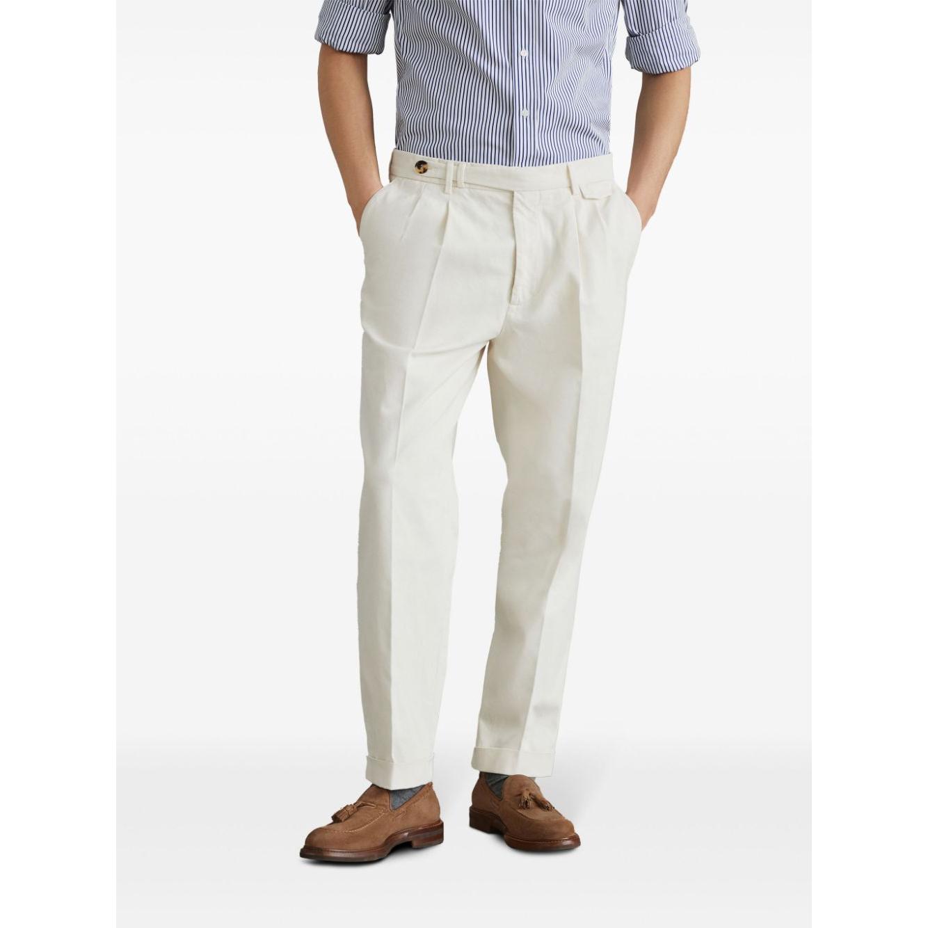 Brunello Cucinelli Trousers Cream Trousers Brunello Cucinelli