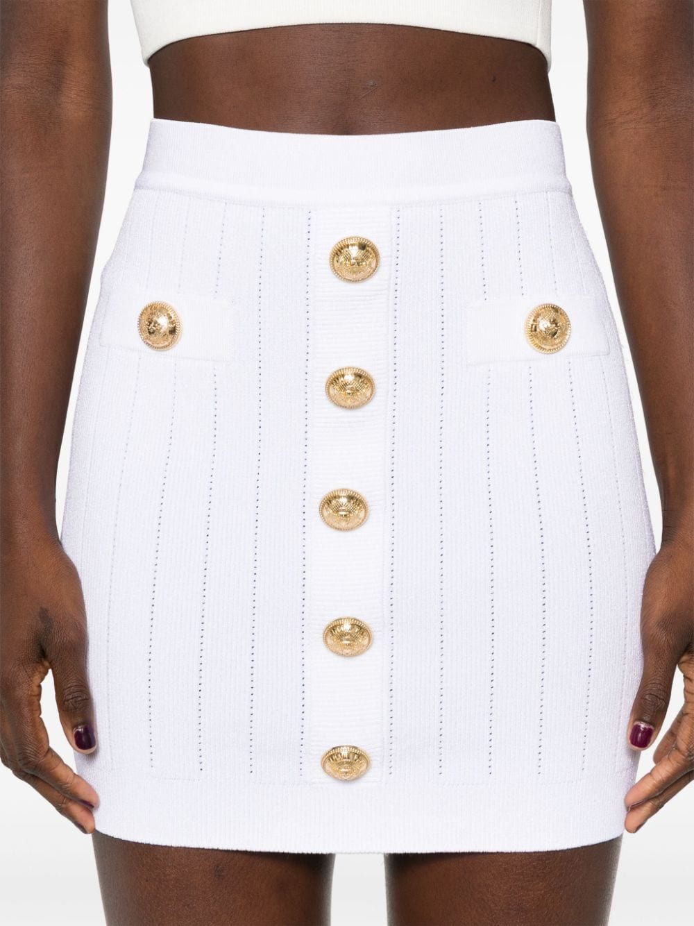 Balmain Skirts White Skirts Balmain