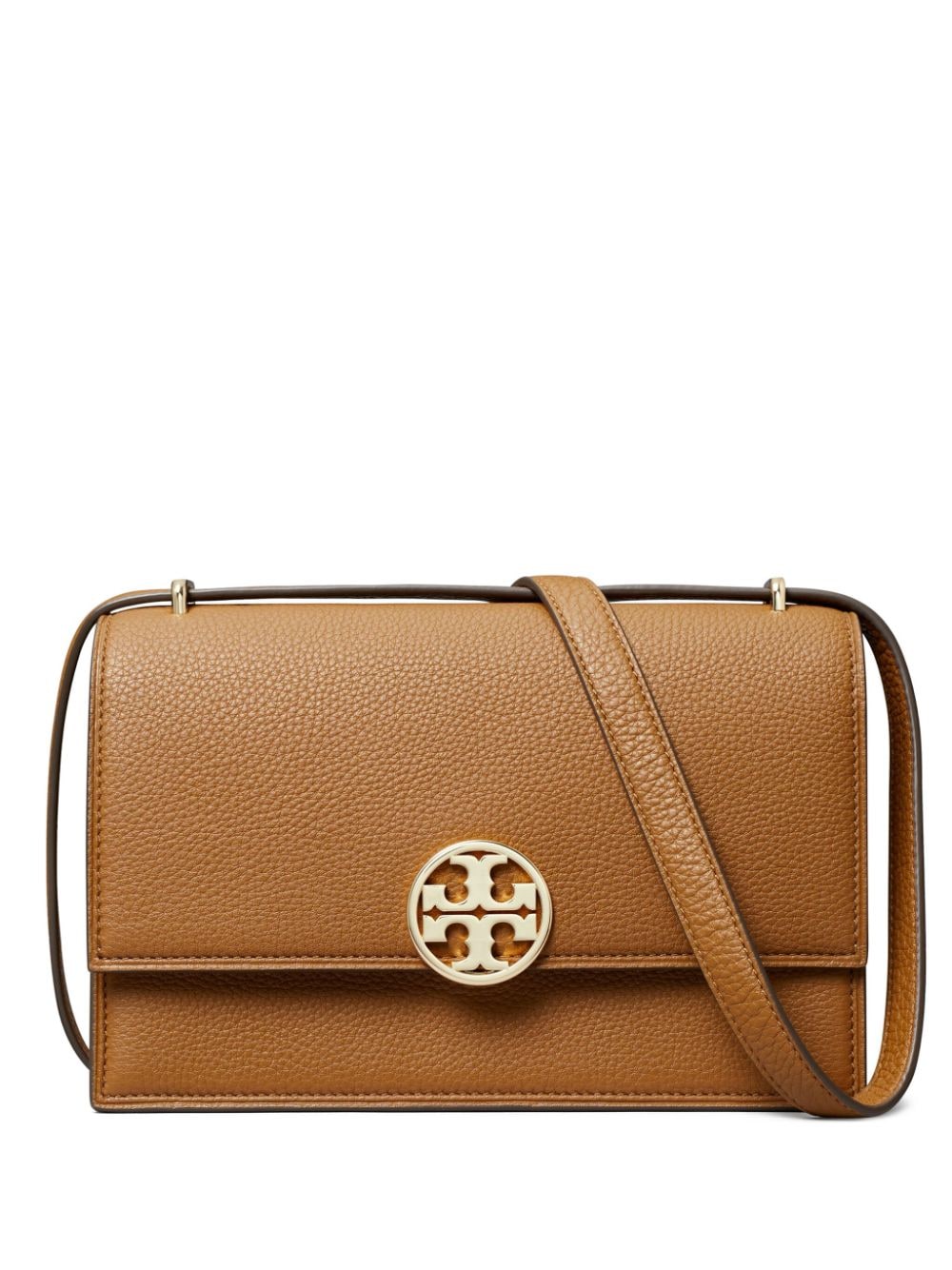 Tory Burchbrown leather grained texture Bag Shoulder Tory Burch