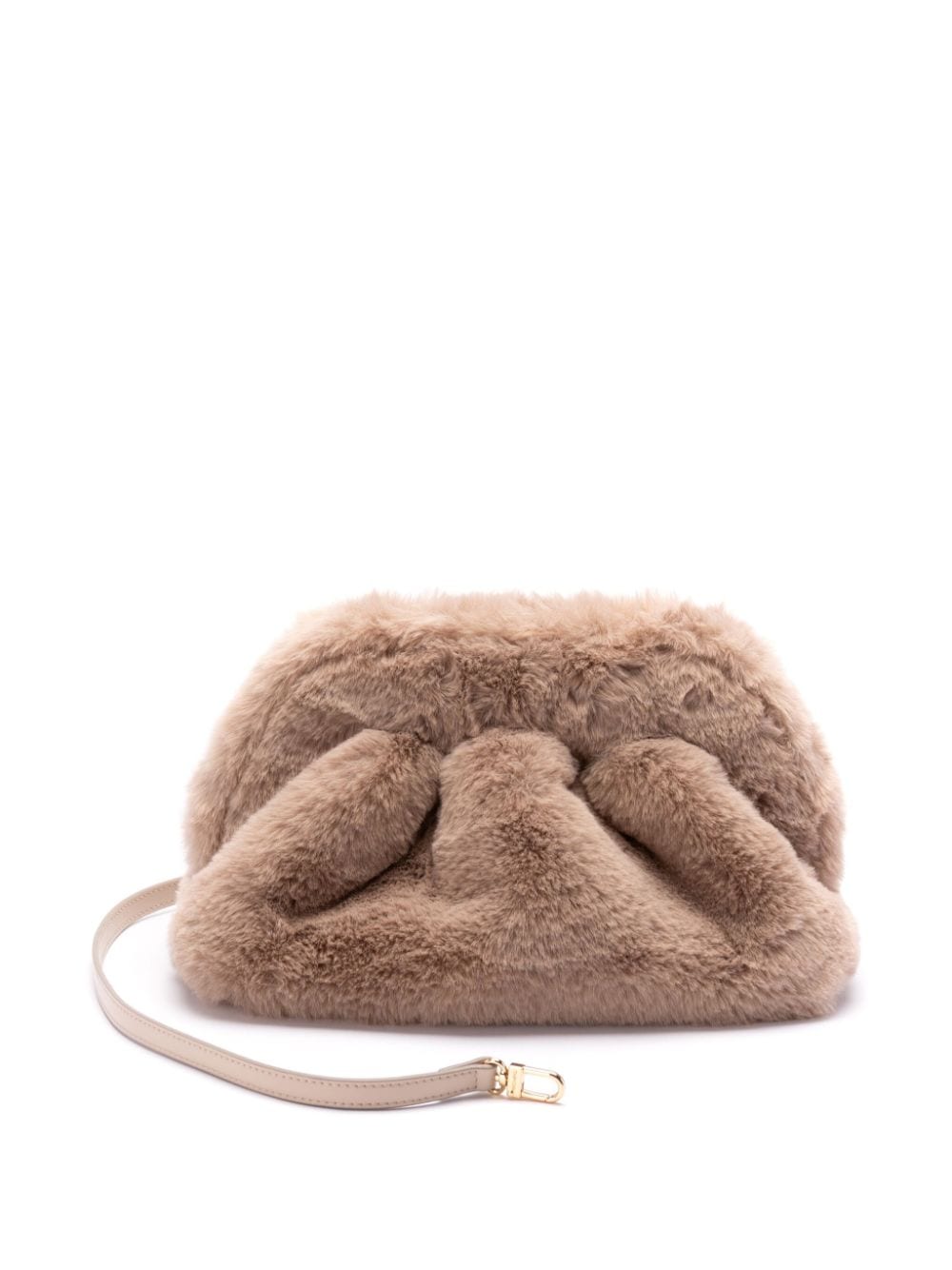 THEMOIRE' brown faux-fur design Clutch Bag Clutches Themoire'