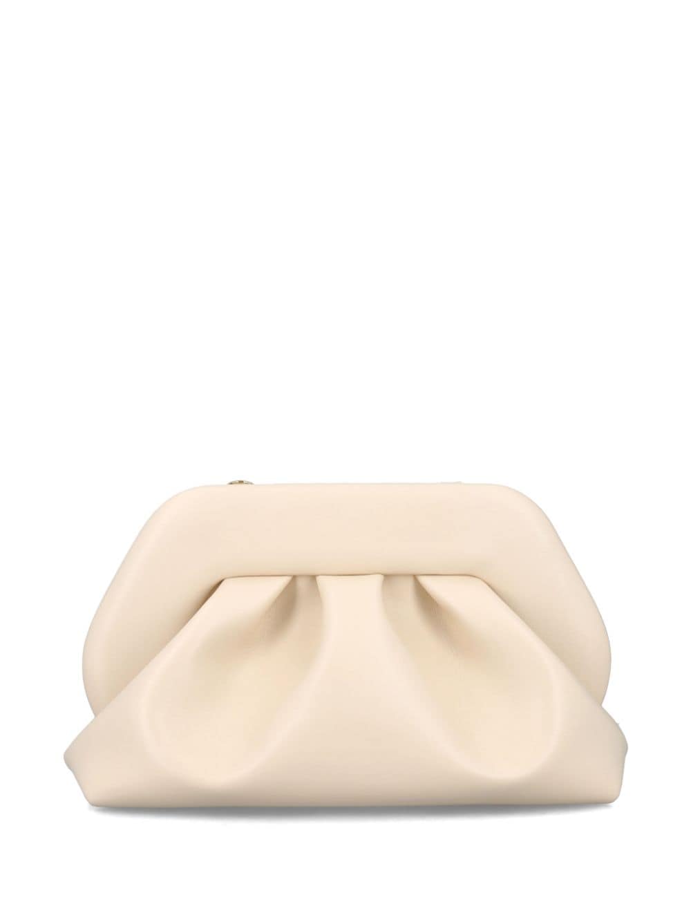 THEMOIRE' beige gathered detailing Bag Clutches Themoire'