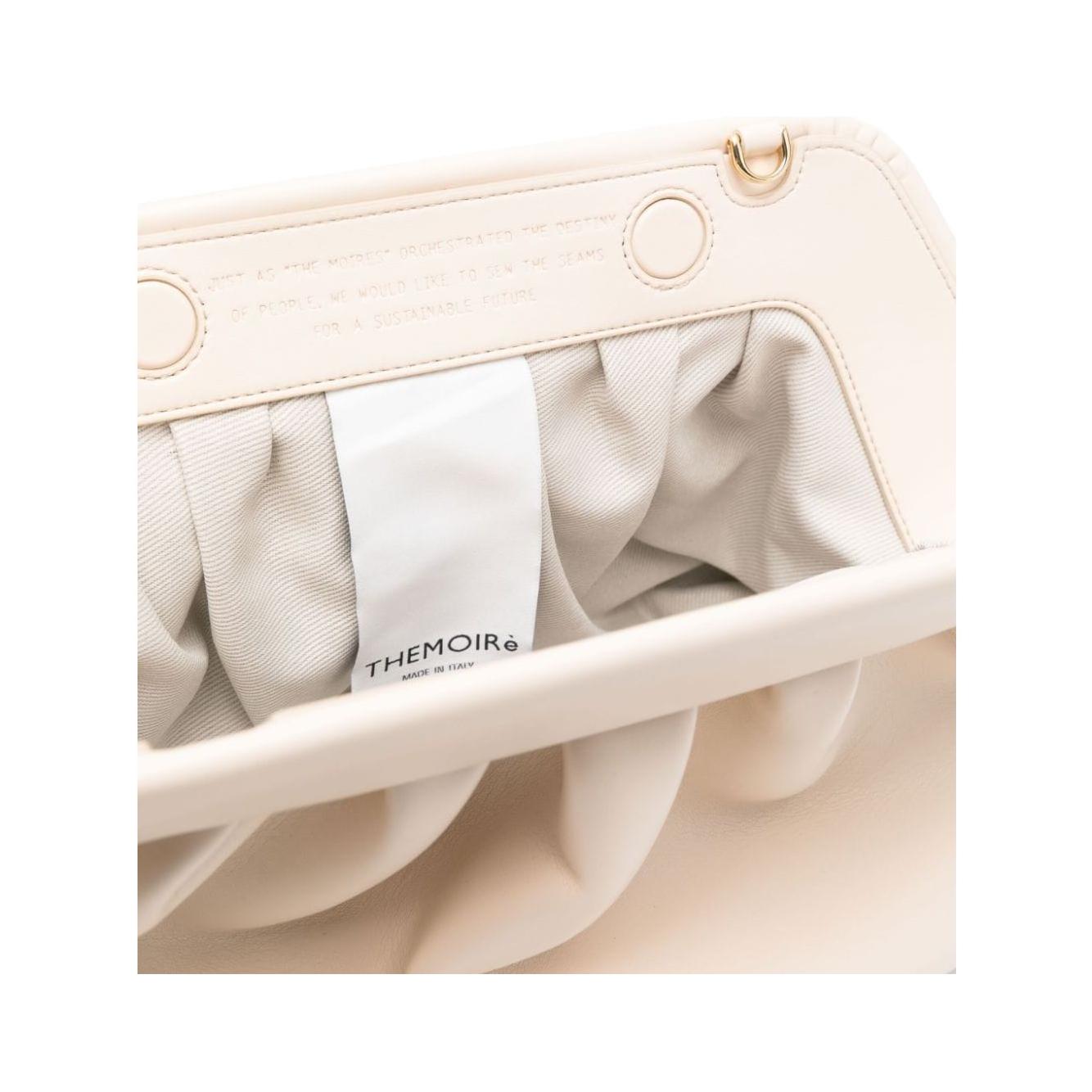 THEMOIRE' white faux leather Clutch Bag Clutches Themoire'