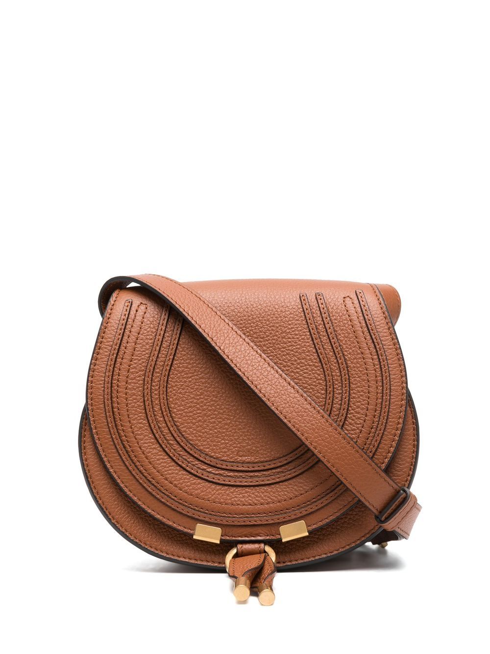 Chloè brown calf leather grained Crossbody Bag Shoulder Chloè