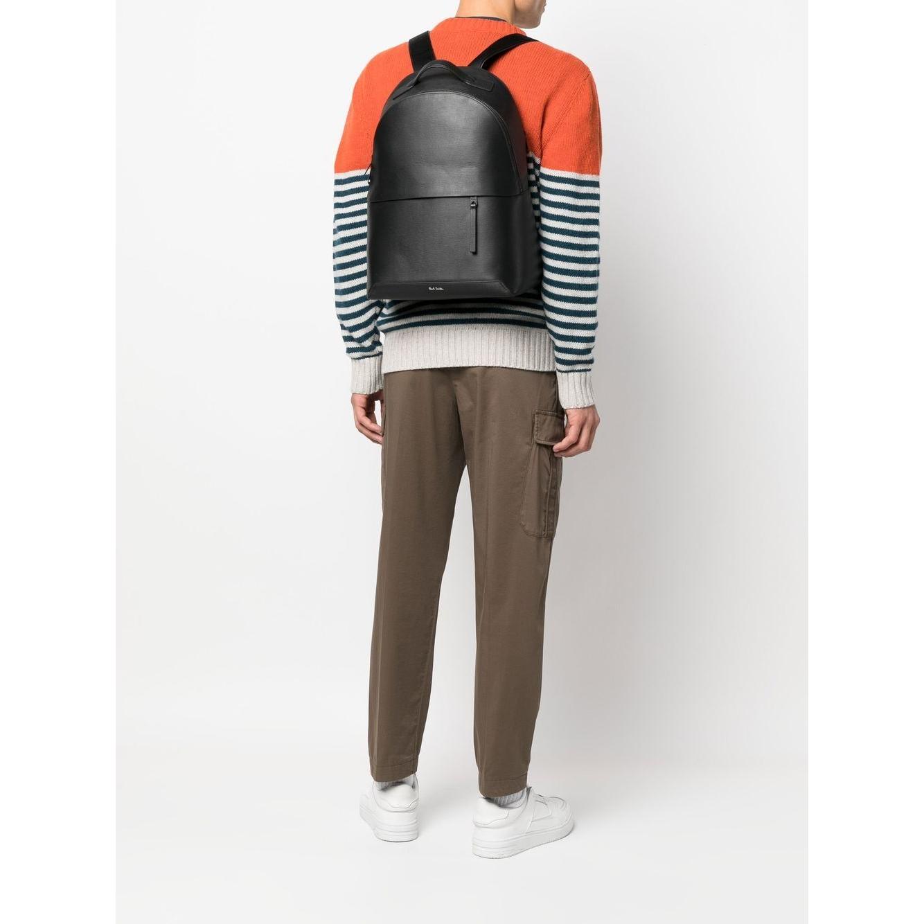 Paul Smith Faux Leather Backpack men's Black