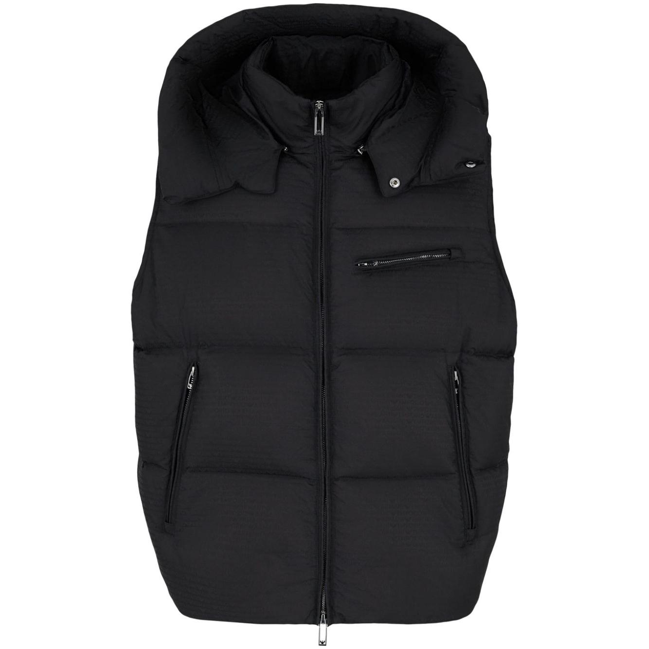 Emporio Armani Jackets Black Vests Emporio Armani