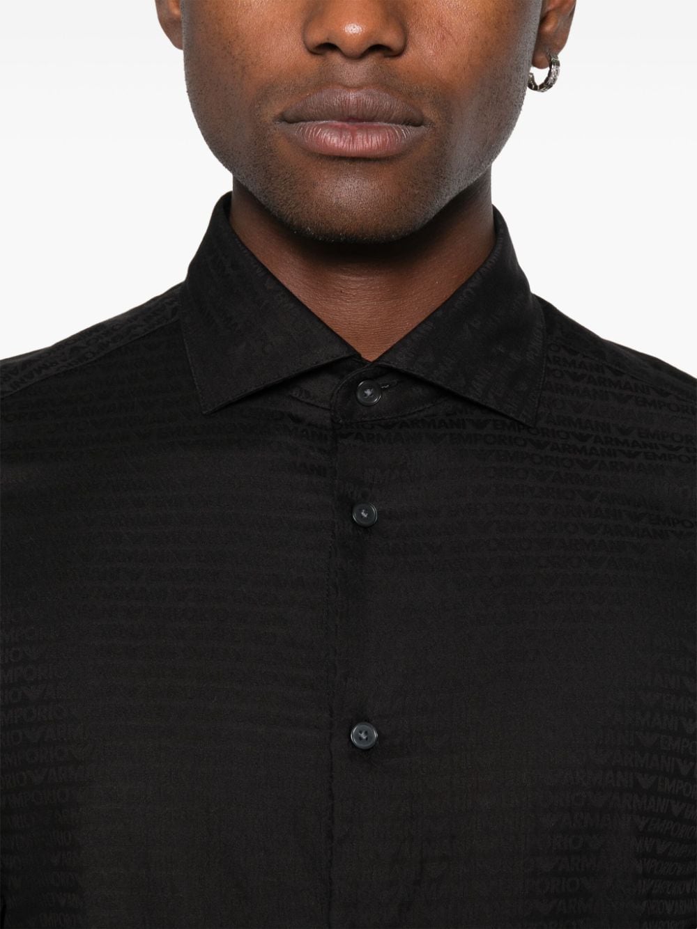 Emporio Armani Shirts Black Shirts Emporio Armani