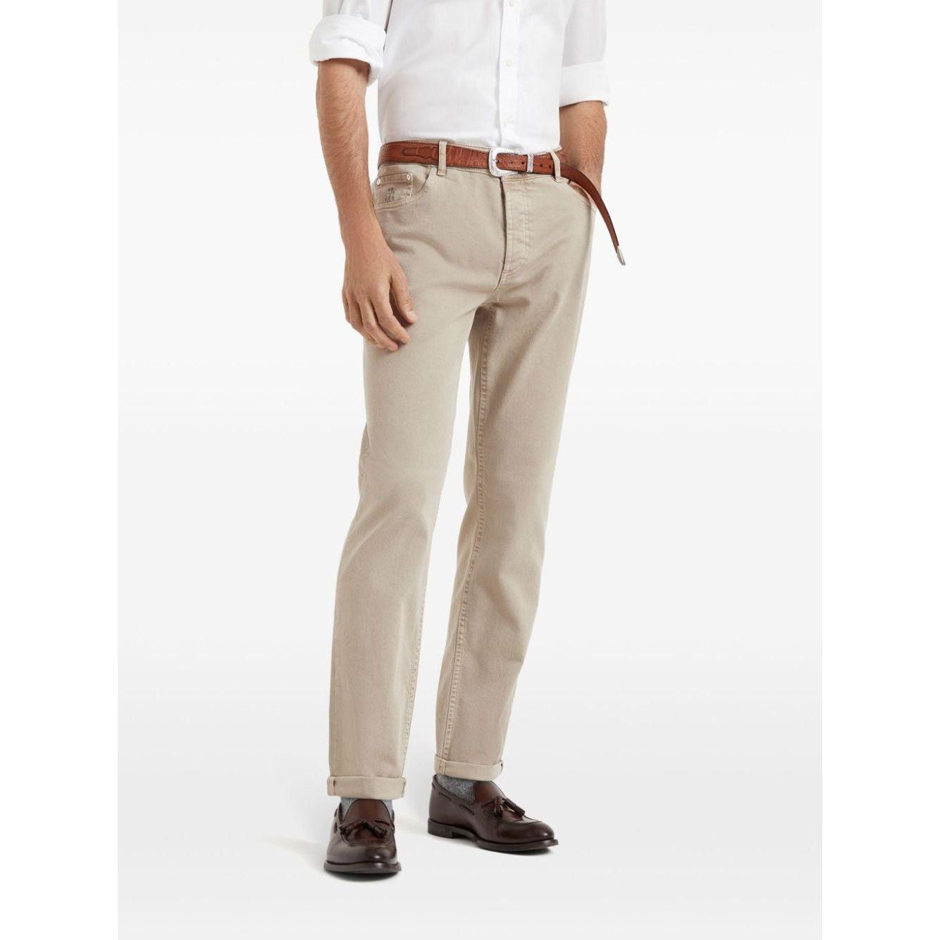 Brunello Cucinelli Jeans Beige Jeans Brunello Cucinelli