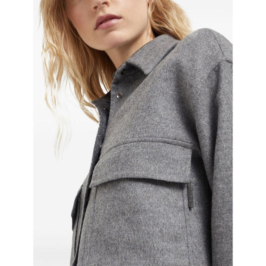 Brunello Cucinelli Jackets Grey Jackets Brunello Cucinelli