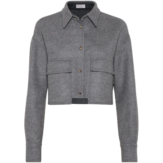 Brunello Cucinelli Jackets Grey Jackets Brunello Cucinelli