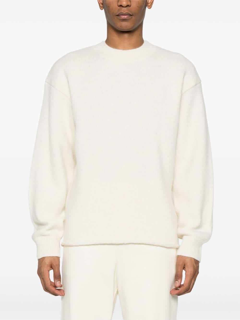 JACQUEMUS alpaca wool-blend men Sweaters Beige Topwear JACQUEMUS