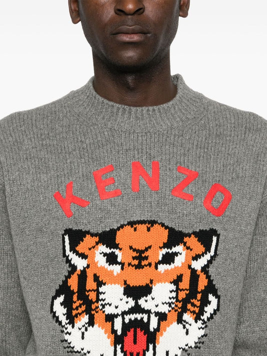 Kenzo Sweaters Grey Topwear Kenzo